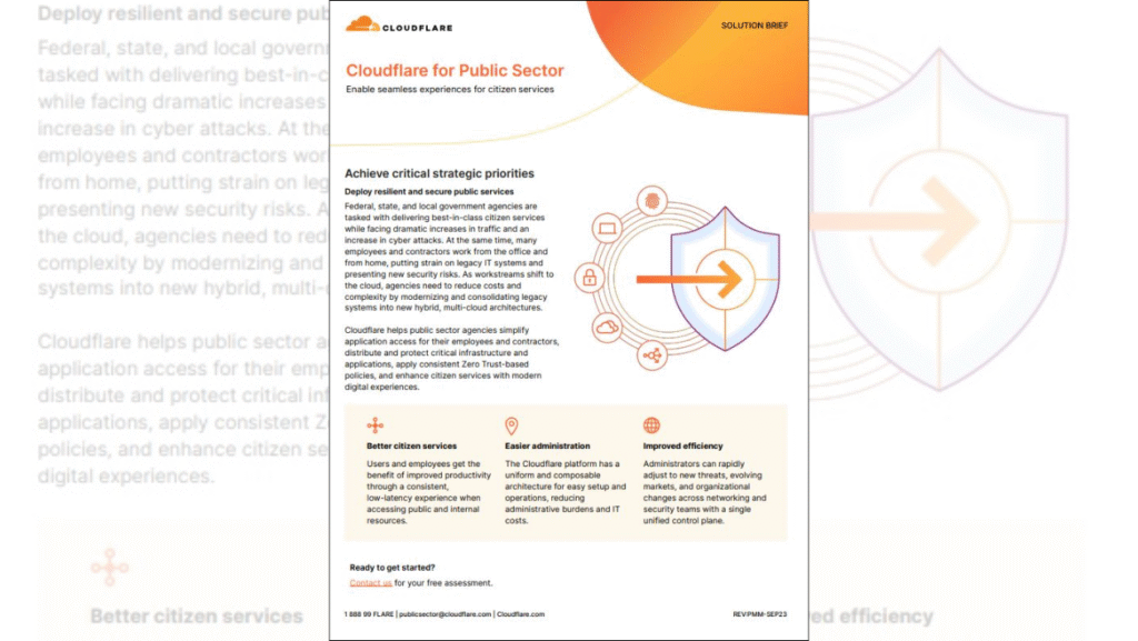 Solution Brief: Cloudflare for Public Sector